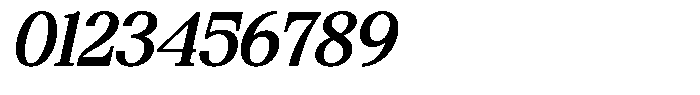 Bigdora Contrast Medium Semi Expanded Italic Font OTHER CHARS