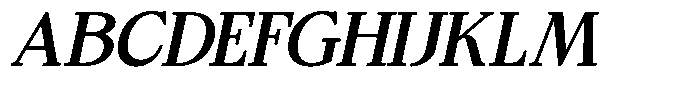 Bigdora Contrast Medium Semi Expanded Italic Font UPPERCASE