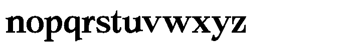 Bigdora Contrast Medium Semi Expanded Font LOWERCASE