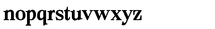 Bigdora Contrast Medium Font LOWERCASE