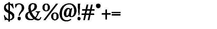 Bigdora Contrast Regular Font OTHER CHARS