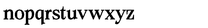 Bigdora Contrast Regular Font LOWERCASE