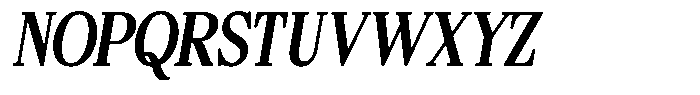Bigdora Contrast Semi Bold Condensed Italic Font UPPERCASE