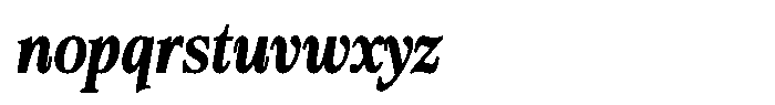 Bigdora Contrast Semi Bold Condensed Italic Font LOWERCASE