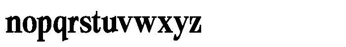 Bigdora Contrast Semi Bold Condensed Font LOWERCASE