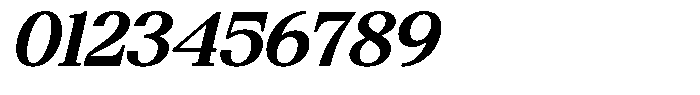 Bigdora Contrast Semi Bold Expanded Italic Font OTHER CHARS