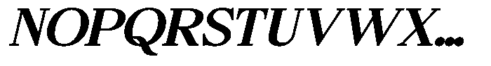 Bigdora Contrast Semi Bold Expanded Italic Font UPPERCASE