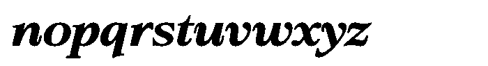 Bigdora Contrast Semi Bold Expanded Italic Font LOWERCASE