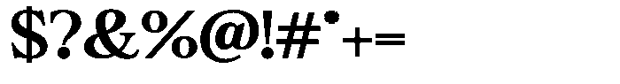 Bigdora Contrast Semi Bold Expanded Font OTHER CHARS