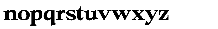Bigdora Contrast Semi Bold Expanded Font LOWERCASE