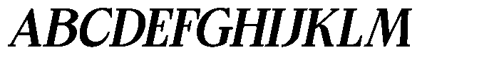 Bigdora Contrast Semi Bold Italic Font UPPERCASE