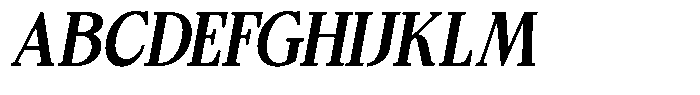 Bigdora Contrast Semi Bold Semi Condensed Italic Font UPPERCASE