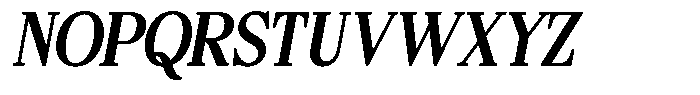 Bigdora Contrast Semi Bold Semi Condensed Italic Font UPPERCASE