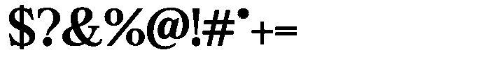 Bigdora Contrast Semi Bold Semi Expanded Font OTHER CHARS