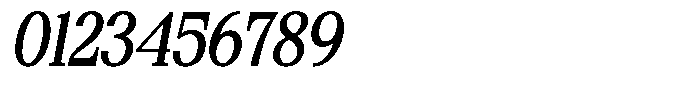 Bigdora Contrast Semi Condensed Italic Font OTHER CHARS
