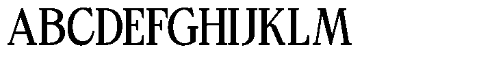 Bigdora Contrast Semi Condensed Font UPPERCASE