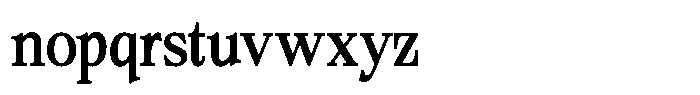 Bigdora Contrast Semi Condensed Font LOWERCASE