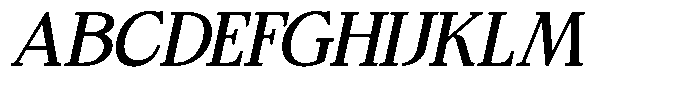 Bigdora Contrast Semi Expanded Italic Font UPPERCASE