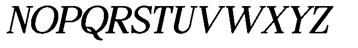 Bigdora Contrast Semi Expanded Italic Font UPPERCASE