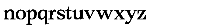 Bigdora Contrast Semi Expanded Font LOWERCASE