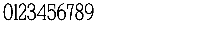 Bigdora Contrast Thin Condensed Font OTHER CHARS