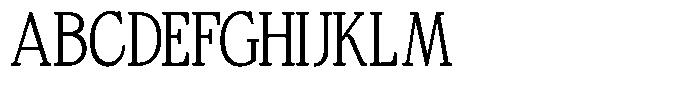 Bigdora Contrast Thin Condensed Font UPPERCASE