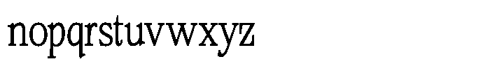 Bigdora Contrast Thin Condensed Font LOWERCASE