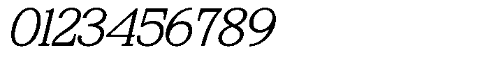 Bigdora Contrast Thin Expanded Italic Font OTHER CHARS