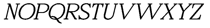 Bigdora Contrast Thin Expanded Italic Font UPPERCASE