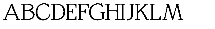 Bigdora Contrast Thin Expanded Font UPPERCASE