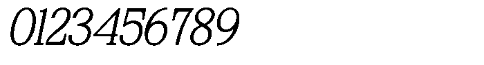 Bigdora Contrast Thin Italic Font OTHER CHARS