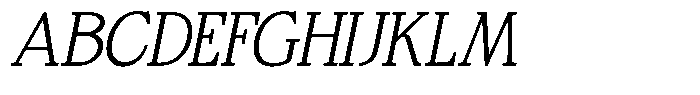 Bigdora Contrast Thin Italic Font UPPERCASE