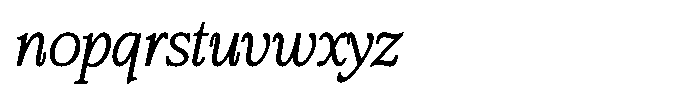Bigdora Contrast Thin Italic Font LOWERCASE