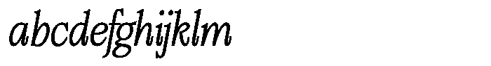 Bigdora Contrast Thin Semi Condensed Italic FONT