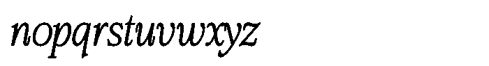Bigdora Contrast Thin Semi Condensed Italic Font LOWERCASE