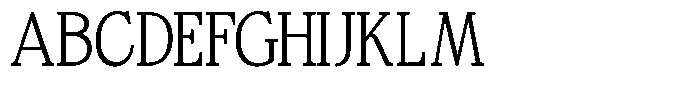 Bigdora Contrast Thin Semi Condensed Font UPPERCASE