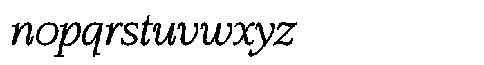 Bigdora Contrast Thin Semi Expanded Italic Font LOWERCASE