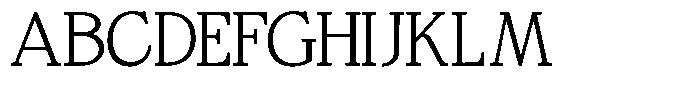 Bigdora Contrast Thin Semi Expanded Font UPPERCASE