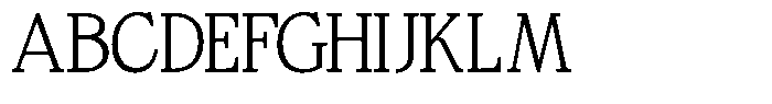 Bigdora Contrast Thin Font UPPERCASE