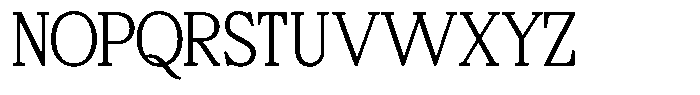 Bigdora Contrast Thin Font UPPERCASE