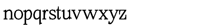 Bigdora Contrast Thin Font LOWERCASE