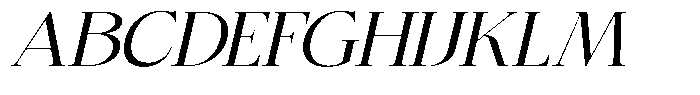 Bigdora Expanded Italic Font UPPERCASE