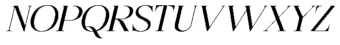 Bigdora Expanded Italic Font UPPERCASE