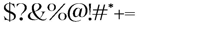 Bigdora Expanded Font OTHER CHARS