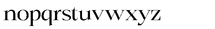 Bigdora Expanded Font LOWERCASE