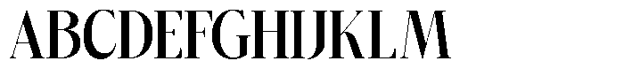 Bigdora Extra Bold Condensed Font UPPERCASE
