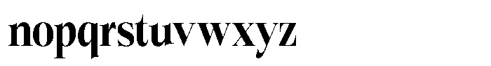 Bigdora Extra Bold Condensed Font LOWERCASE