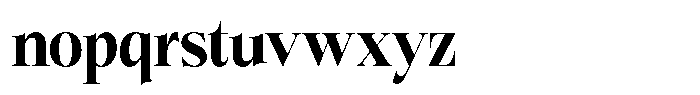 Bigdora Extra Bold Semi Condensed Font LOWERCASE