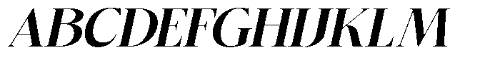 Bigdora Extra Bold Semi Expanded Italic Font UPPERCASE