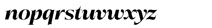 Bigdora Extra Bold Semi Expanded Italic Font LOWERCASE